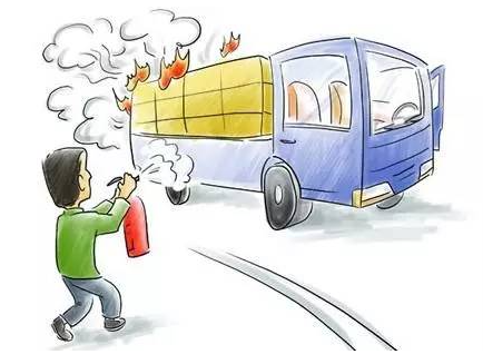 保定消防工程公司提醒:駕車外出時要防范汽車著火 車上常備滅火器